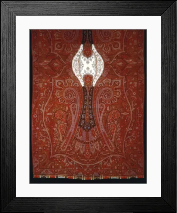 Framed Print : Long Shawl, Scotland, 1850 / 55. Creator: Unknown Framed Print : Long Shawl, Scotland, 1850 / 55. Creator: Unknown