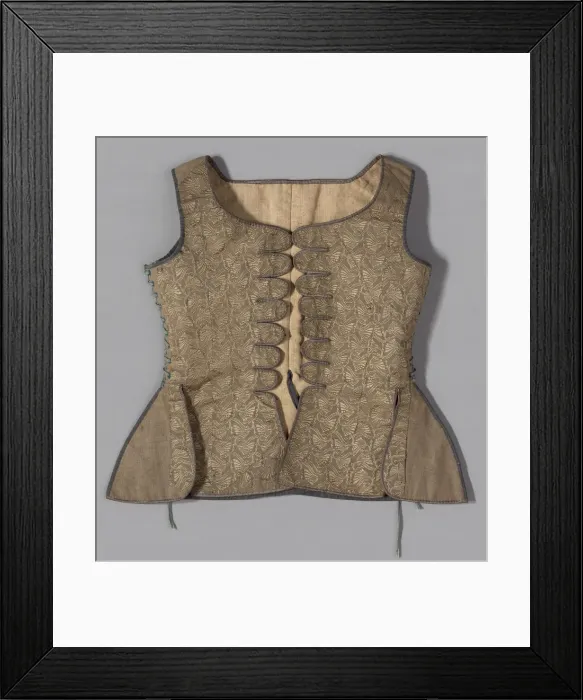 Framed Print : Jumps (Womans Waistcoat), France, Mid-18th century. Creator: Unknown Framed Print : Jumps (Womans Waistcoat), France, Mid-18th century. Creator: Unknown