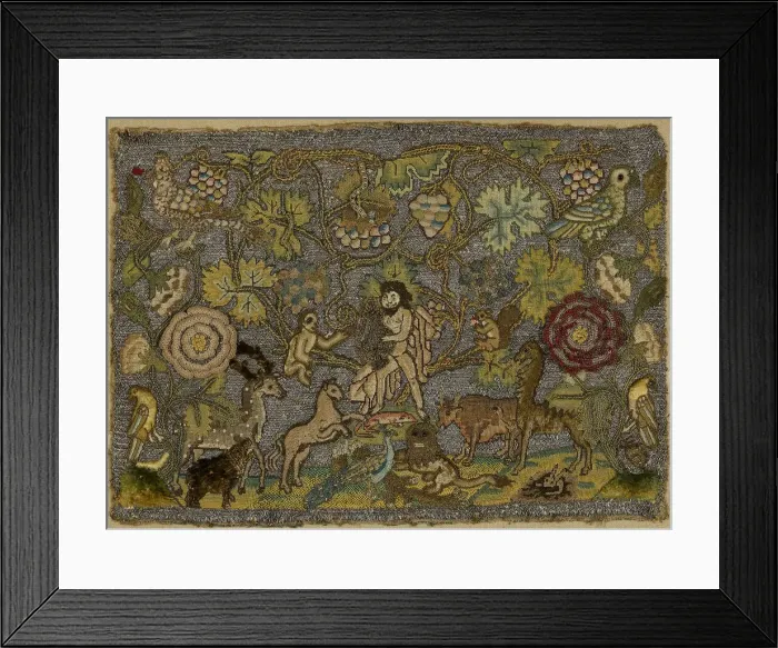 Framed Print : Orpheus Charming the Animals, England, first half 17th century. Creator: Unknown Framed Print : Orpheus Charming the Animals, England, first half 17th century. Creator: Unknown