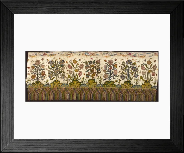 Framed Print : Valance, England, 1620 / 60s. Creator: Unknown Framed Print : Valance, England, 1620 / 60s. Creator: Unknown