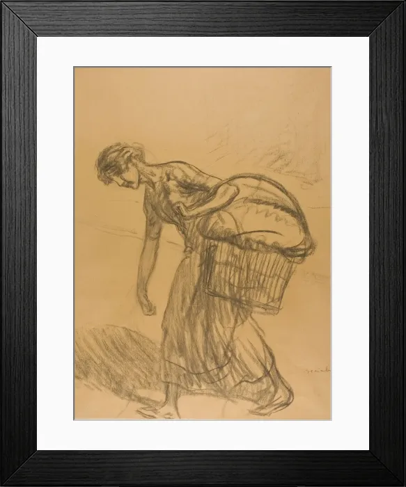 Framed Print : Laundress, n. d. Creator: Theophile Alexandre Steinlen