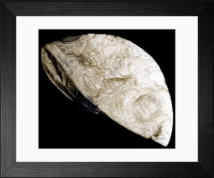 Framed Print : Cap, England, 19th century. Creator: Unknown Framed Print : Cap, England, 19th century. Creator: Unknown