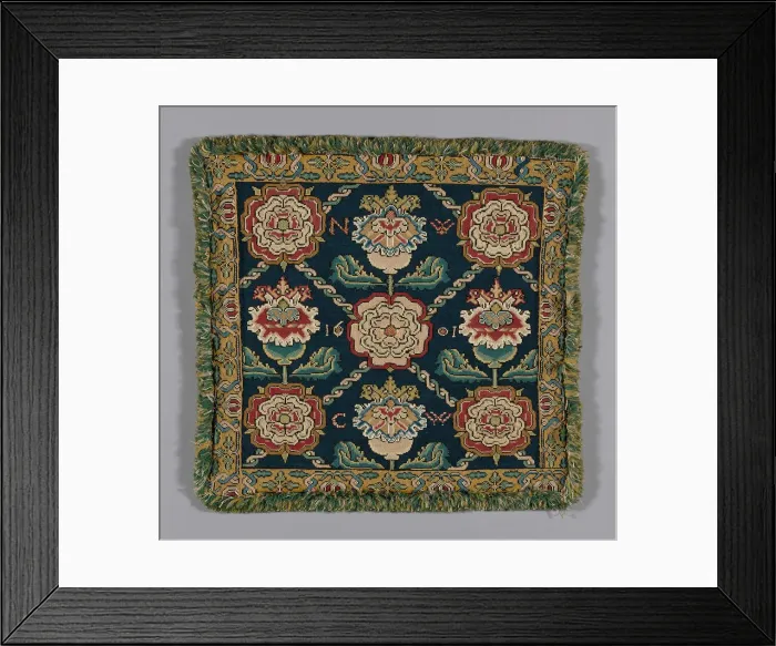Framed Print : Cushion Cover, England, 1601. Creator: Unknown Framed Print : Cushion Cover, England, 1601. Creator: Unknown
