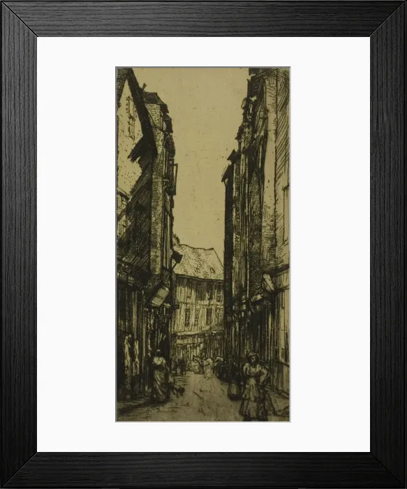 Framed Print : Rue des Halles, Vannes, Brittany, 1906. Creator: Donald Shaw MacLaughlan Framed Print : Rue des Halles, Vannes, Brittany, 1906. Creator: Donald Shaw MacLaughlan