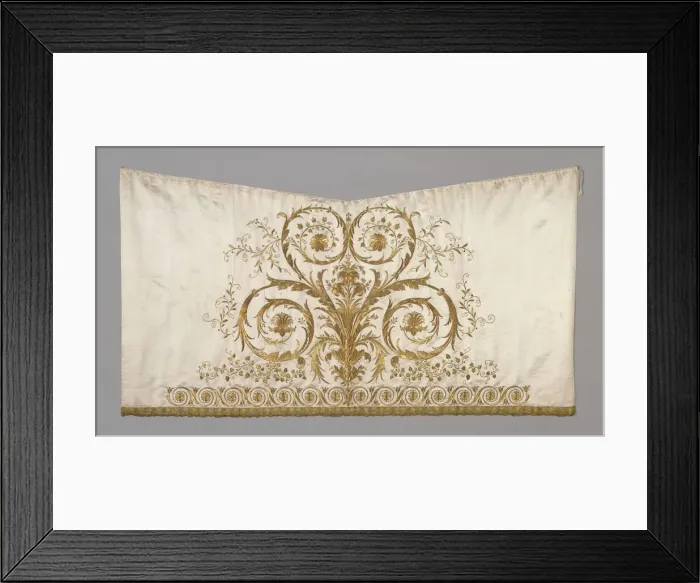 Framed Print : Skirt from a Court Gown, France, 1805-15. Creator: Unknown Framed Print : Skirt from a Court Gown, France, 1805-15. Creator: Unknown