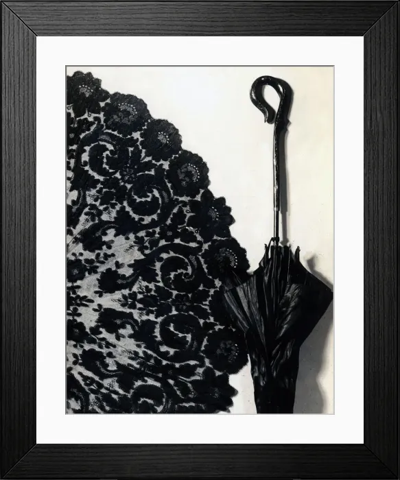 Framed Print : Parasol Cover, England, 1870s. Creator: Unknown Framed Print : Parasol Cover, England, 1870s. Creator: Unknown