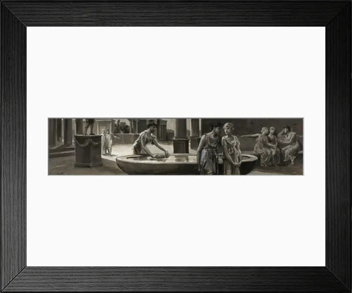Framed Print : The Wide-Spreaded Night Above Her Towers, 1885. Creator: Will H. Low