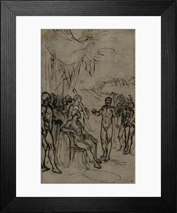 Framed Print : Study for Lucains La Pharsale, Canto IV, c. 1766 Framed Print : Study for Lucains La Pharsale, Canto IV, c. 1766