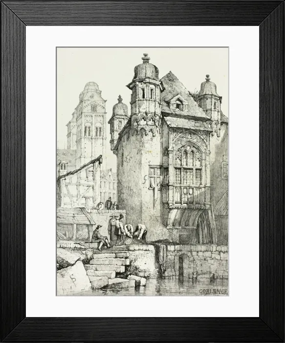 Framed Print : Coblence, 1833. Creator: Samuel Prout Framed Print : Coblence, 1833. Creator: Samuel Prout
