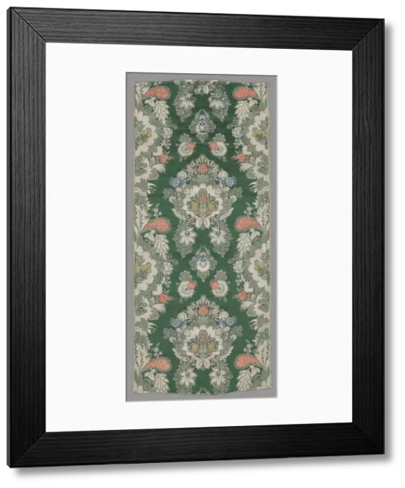 Framed Print : Length of Woven Silk, Netherlands, 1720s. Creator: Unknown Framed Print : Length of Woven Silk, Netherlands, 1720s. Creator: Unknown