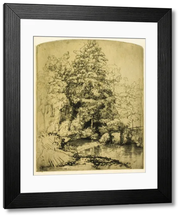 Framed Print : The Trout Stream, 1906. Creator: Donald Shaw MacLaughlan Framed Print : The Trout Stream, 1906. Creator: Donald Shaw MacLaughlan