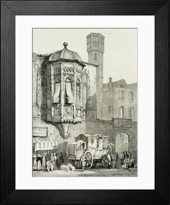 Framed Print : Cologne, 1833. Creator: Samuel Prout Framed Print : Cologne, 1833. Creator: Samuel Prout