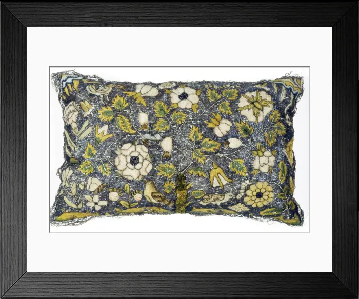 Framed Print : Pillow cover, England, c. 1620. Creator: Unknown Framed Print : Pillow cover, England, c. 1620. Creator: Unknown