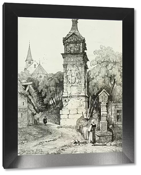 Roman Pillar at Igel, 1833. Creator: Samuel Prout
