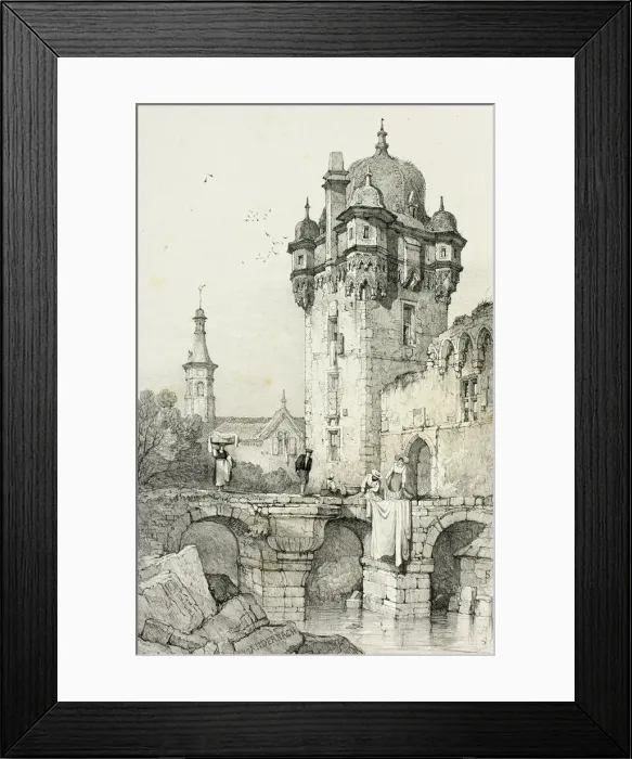 Framed Print : Andernach, 1833. Creator: Samuel Prout Framed Print : Andernach, 1833. Creator: Samuel Prout