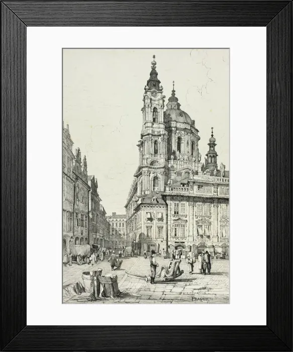 Framed Print : St. Nicholas, Prague, 1833. Creator: Samuel Prout Framed Print : St. Nicholas, Prague, 1833. Creator: Samuel Prout