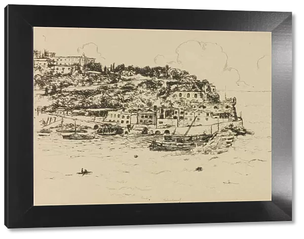 Monaco from La Condamine, Monte Carlo, 1905-06. Creator: Theodore Roussel