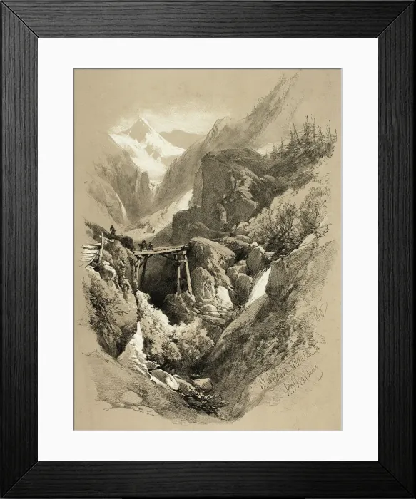 Framed Print : Saint Gothard, W. Wasen, from Picturesque Selections, 1860 Framed Print : Saint Gothard, W. Wasen, from Picturesque Selections, 1860