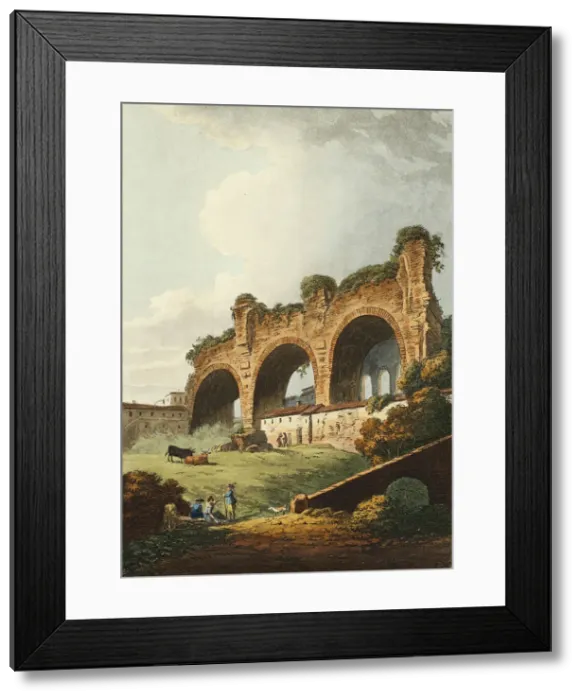 Framed Print : The Temple of Peace, plate nine from the Ruins of Rome, published March 1, 1796 Framed Print : The Temple of Peace, plate nine from the Ruins of Rome, published March 1, 1796