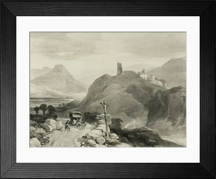 Framed Print : The Tour-sans-Venin, DauphineRegion, n. d. Creator: James Duffield Harding Framed Print : The Tour-sans-Venin, DauphineRegion, n. d. Creator: James Duffield Harding
