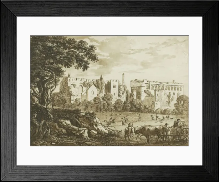 Framed Print : Part of the Remains of Llanphor, near Pembroke, from Twelve Views in Aquatinta Framed Print : Part of the Remains of Llanphor, near Pembroke, from Twelve Views in Aquatinta
