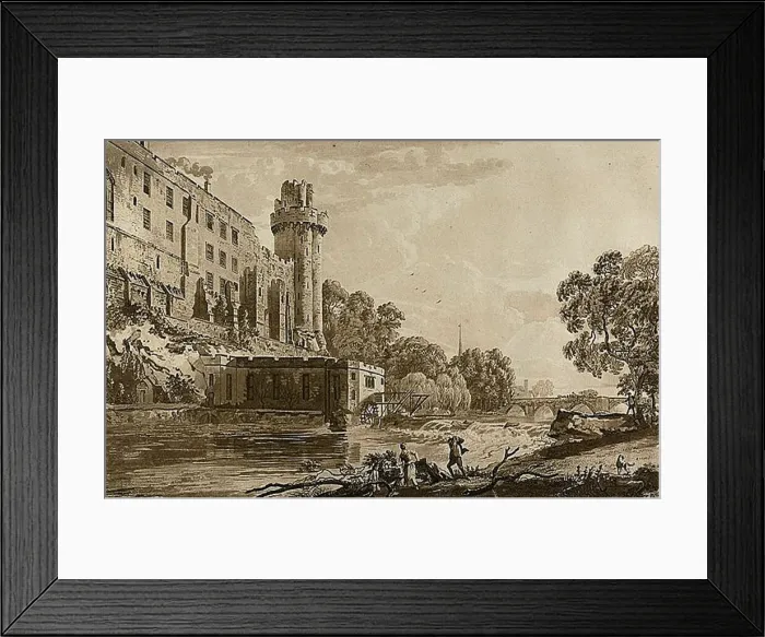 Framed Print : Caesars Tower and Part of Warwick Castle from the Island Framed Print : Caesars Tower and Part of Warwick Castle from the Island
