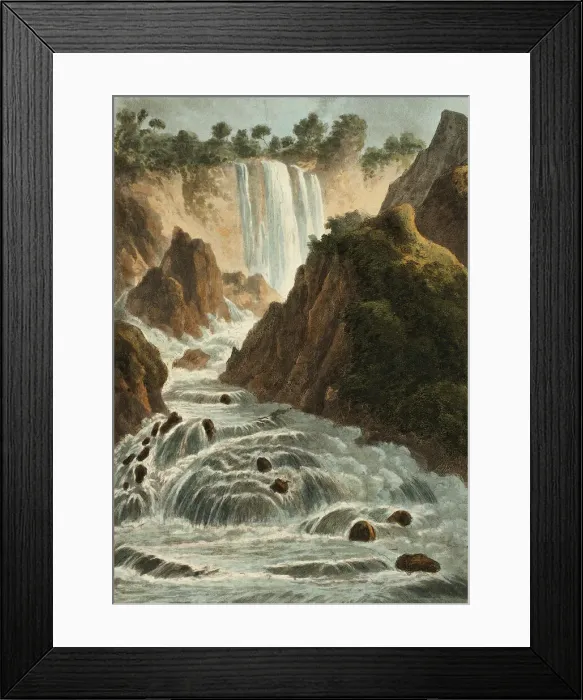 Framed Print : Cascade of Terni, plate fourteen from the Ruins of Rome, March 28, 1798 Framed Print : Cascade of Terni, plate fourteen from the Ruins of Rome, March 28, 1798