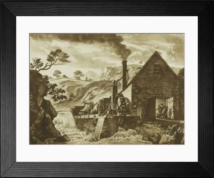 Framed Print : The Iron Forge between Dolgelli and Barmouth in Merioneth Shire, 1776 Framed Print : The Iron Forge between Dolgelli and Barmouth in Merioneth Shire, 1776