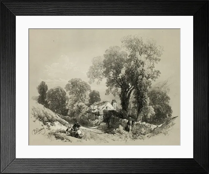 Framed Print : Near Bettws y Coed, N. Wales, from Picturesque Selections, 1860 Framed Print : Near Bettws y Coed, N. Wales, from Picturesque Selections, 1860