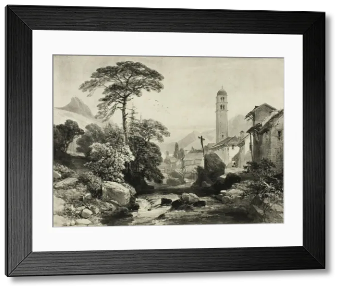 Framed Print : Le Casset; Vallee du Monetier, n. d. Creator: James Duffield Harding Framed Print : Le Casset; Vallee du Monetier, n. d. Creator: James Duffield Harding