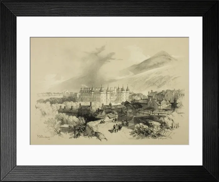 Framed Print : The Palace of Holyrood, n. d. Creator: James Duffield Harding Framed Print : The Palace of Holyrood, n. d. Creator: James Duffield Harding
