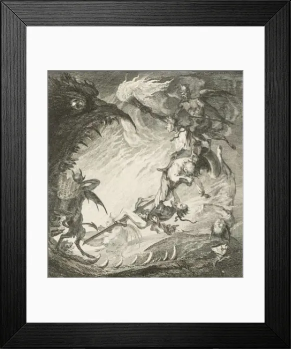 Framed Print : The Fire of Faction, 1762. Creator: Paul Sandby Framed Print : The Fire of Faction, 1762. Creator: Paul Sandby