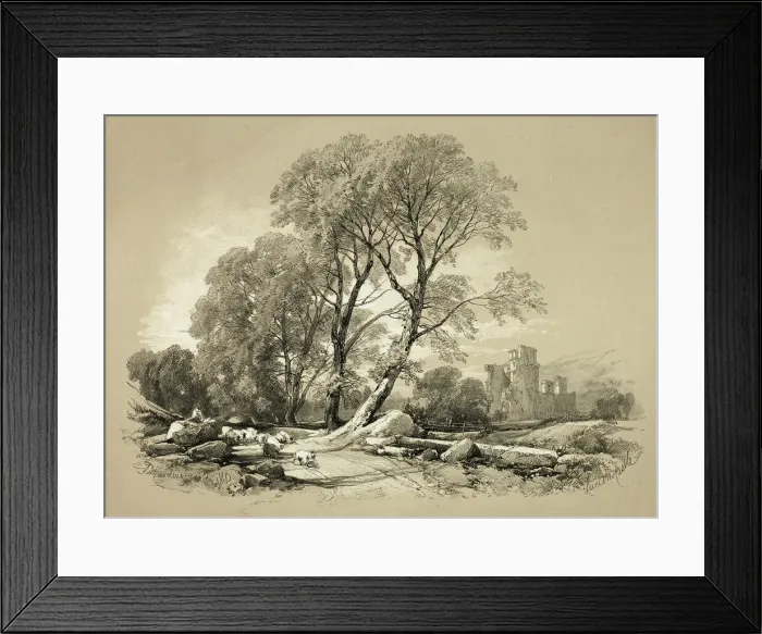 Framed Print : Leicester Castle, from Picturesque Selections, 1860. Creator: James Duffield Harding Framed Print : Leicester Castle, from Picturesque Selections, 1860. Creator: James Duffield Harding