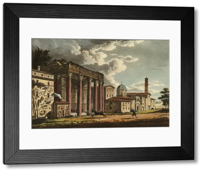 Framed Print : Temple of Antoninus and Faustina, plate thirty-six from the Ruins of Rome Framed Print : Temple of Antoninus and Faustina, plate thirty-six from the Ruins of Rome