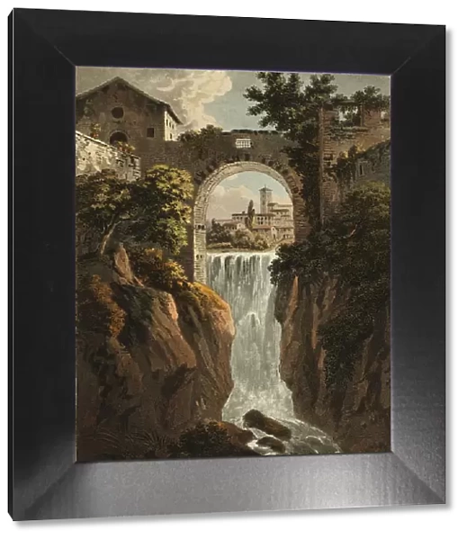 Cascade of Tivoli, plate thirty-nine from the Ruins of Rome, published February 1, 1798