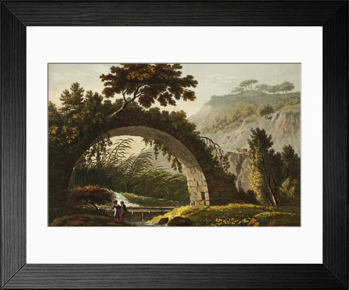 Framed Print : Bridge of Varus, plate twenty-eight from Ruins of Rome, published February 20, 1798 Framed Print : Bridge of Varus, plate twenty-eight from Ruins of Rome, published February 20, 1798