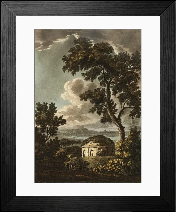 Framed Print : Temple of Tussis or the God of Coughing, plate twenty-nine from the Ruins of Rome, pub Framed Print : Temple of Tussis or the God of Coughing, plate twenty-nine from the Ruins of Rome, pub