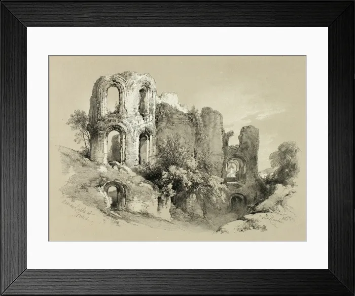Framed Print : Roman Baths at Treves, from Picturesque Selections, 1860. Creator: James Duffield Harding Framed Print : Roman Baths at Treves, from Picturesque Selections, 1860. Creator: James Duffield Harding