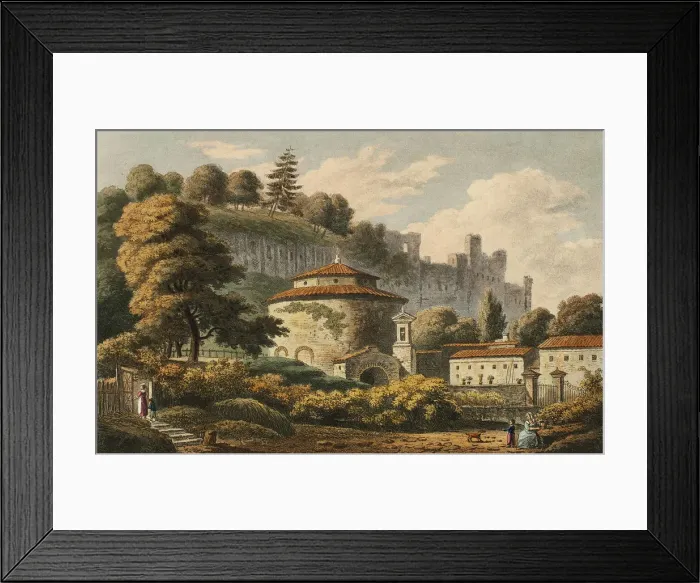 Framed Print : Temple of Remus and Romulus, plate sixteen from the Ruins of Rome, published August 4 Framed Print : Temple of Remus and Romulus, plate sixteen from the Ruins of Rome, published August 4