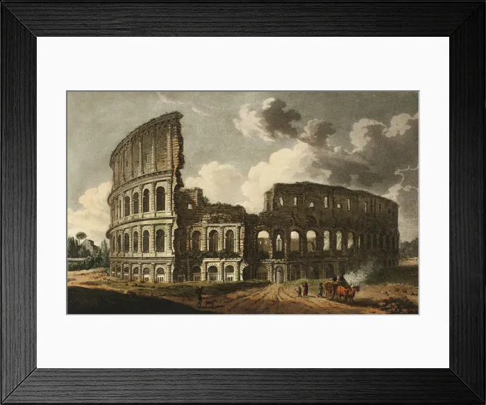 Framed Print : The Coliseum, plate fifteen from the Ruins of Rome, published 1796 / 98 Framed Print : The Coliseum, plate fifteen from the Ruins of Rome, published 1796 / 98