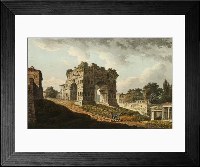 Framed Print : Januss Arch, plate twenty from the Ruins of Rome, published December 6, 1796 Framed Print : Januss Arch, plate twenty from the Ruins of Rome, published December 6, 1796