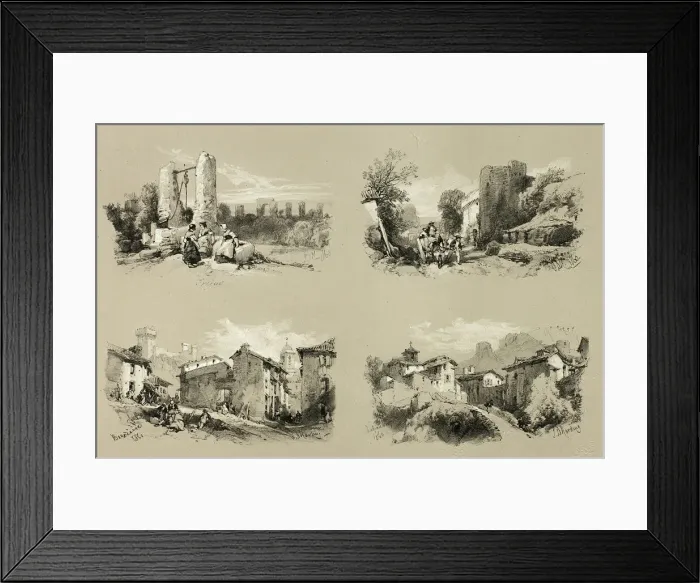 Framed Print : Frejus, Beaucaire, Chateau, from Picturesque Selections, 1860 Framed Print : Frejus, Beaucaire, Chateau, from Picturesque Selections, 1860