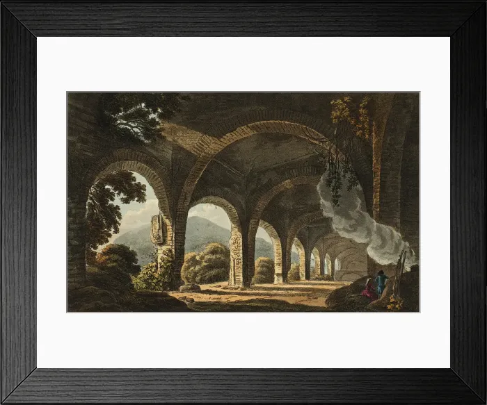 Framed Print : Stables of Meccenas Villa, plate eleven from the Ruins of Rome, published February 1 Framed Print : Stables of Meccenas Villa, plate eleven from the Ruins of Rome, published February 1