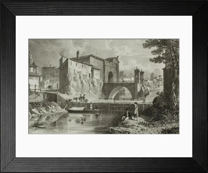Framed Print : Alcira, 1824. Creator: James Duffield Harding Framed Print : Alcira, 1824. Creator: James Duffield Harding