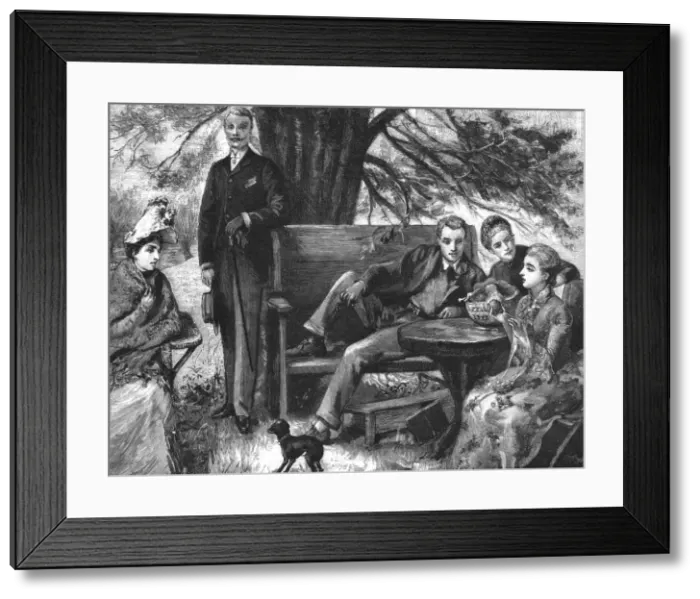 Framed Print : That Unfortunate Marriage, by Francis Eleanor Trollope, You will all be sorry to lose Miss Cheffi Creator: Sydney Prior Hall Framed Print : That Unfortunate Marriage, by Francis Eleanor Trollope, You will all be sorry to lose Miss Cheffi Creator: Sydney Prior Hall
