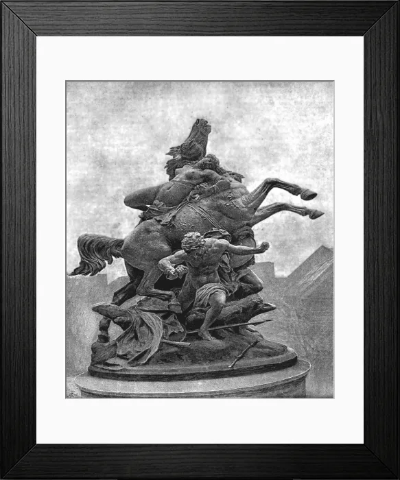 Framed Print : Pictures of the Year VIII, They bound me on…... 1888. Creator: Charles Bennet Lawes Framed Print : Pictures of the Year VIII, They bound me on…... 1888. Creator: Charles Bennet Lawes