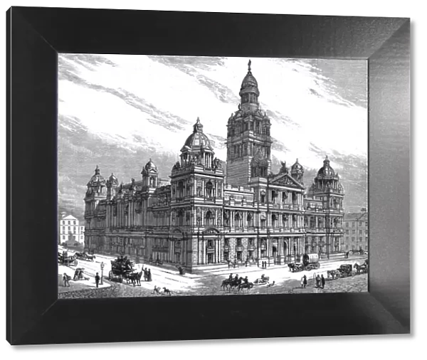 The Queens visit to Glasgow, The new Municipal Buildings, opened by Her Majesty, 1888. Creator: Unknown