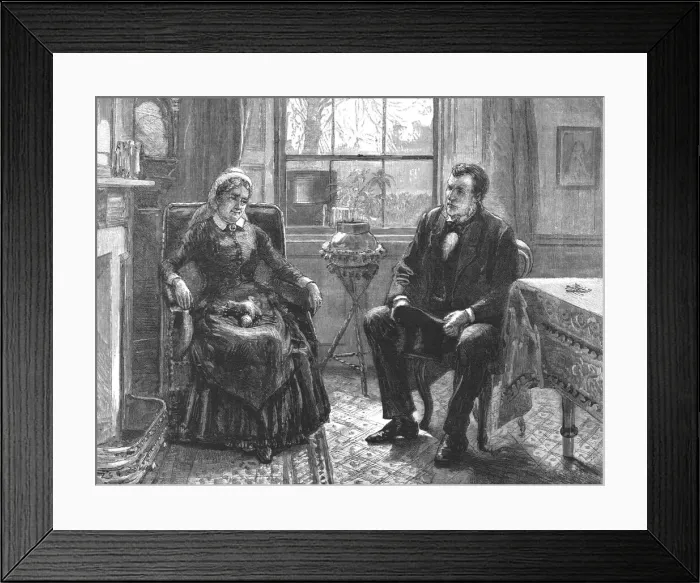 Framed Print : That Unfortunate Marriage, by Francis Eleanor Trollope, you re a deal older than the child. There Creator: Sydney Prior Hall Framed Print : That Unfortunate Marriage, by Francis Eleanor Trollope, you re a deal older than the child. There Creator: Sydney Prior Hall