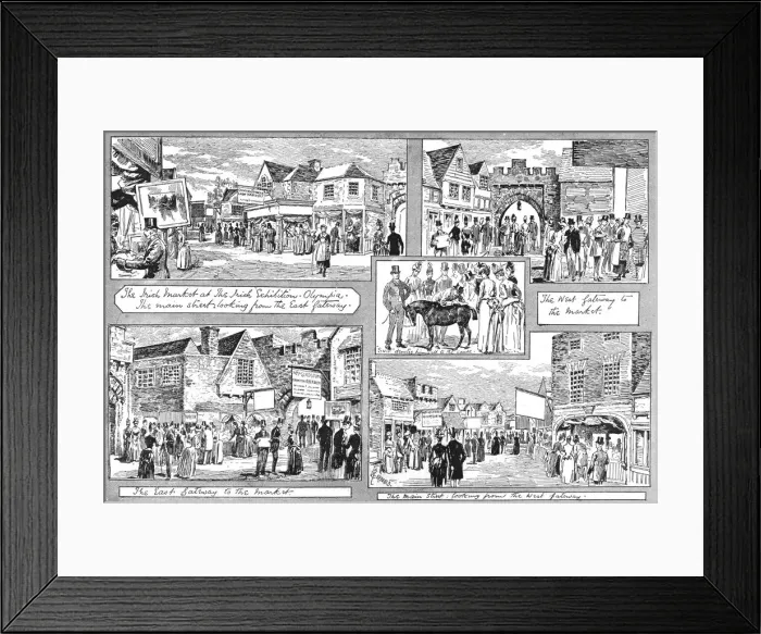 Framed Print : The Fancy Fair at the Irish Exhibition, Olympia, 1888. Creator: Unknown Framed Print : The Fancy Fair at the Irish Exhibition, Olympia, 1888. Creator: Unknown