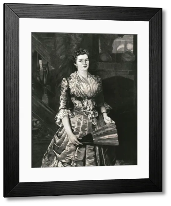 Framed Print : Portrait of a Lady, 1888. Creator: Sir Lawrence Alma-Tadema Framed Print : Portrait of a Lady, 1888. Creator: Sir Lawrence Alma-Tadema